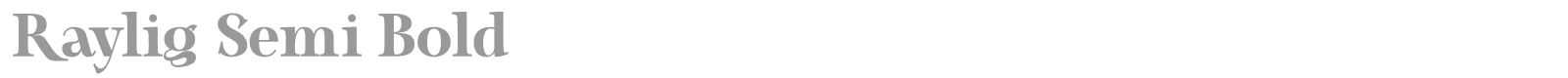 Raylig font preview